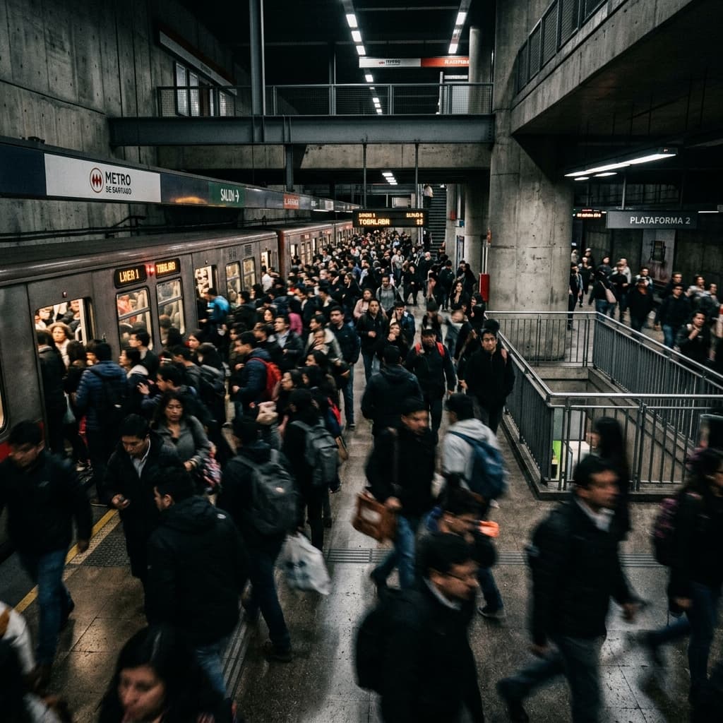 Sobrevivir a la hora punta: Ansiedad social en el Metro de Santiago